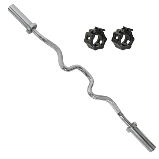 Barbell 48-Inch Olympic Super Curl Bar / EZ Bar for 2-Inch Weight