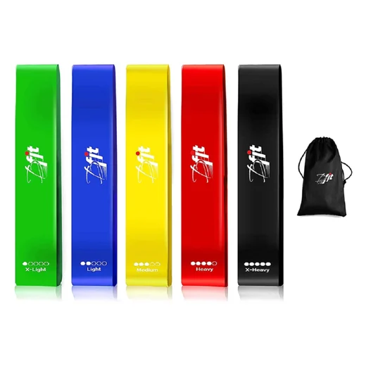 Resistance Loop Exercise Bands Set of 5 Fitness Bands Perfect