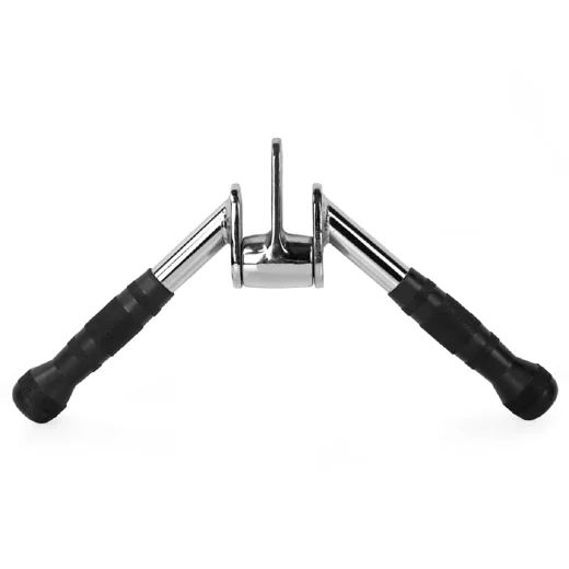 Solid steel Pro-Grip Press Down Bar v-bar Cable Multi-Gym attachment