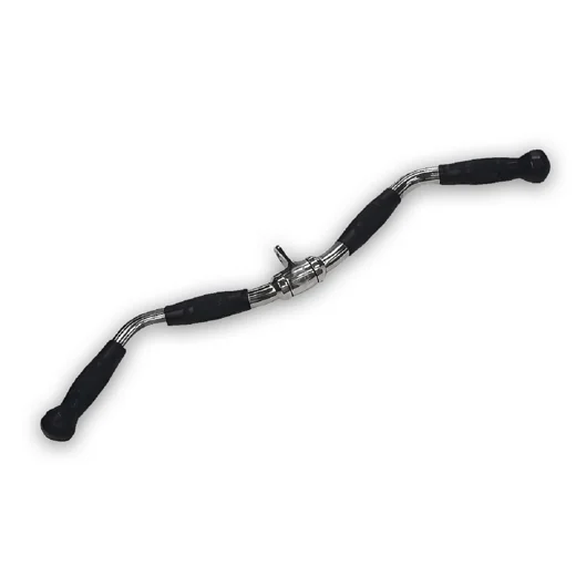 Solid Steel Pro-Grip Curl Bar 38 Inch