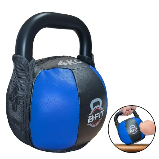 PU Leather Premium Soft Kettlebell 4 Kg