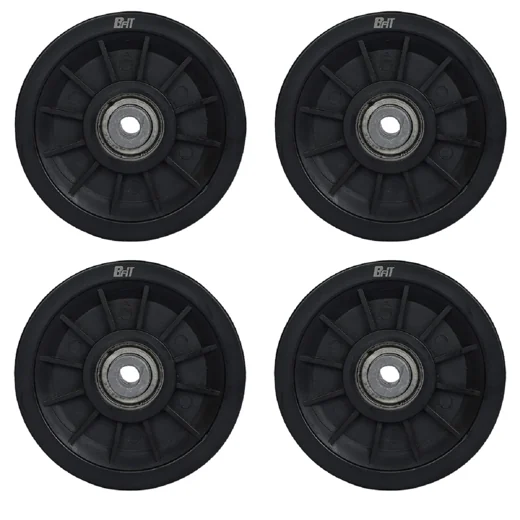 Gym Pulley 110 MM Black with inbuilt Bearing and Bush