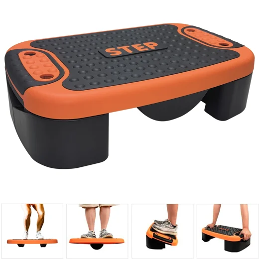 4-In-1 Aerobic Step Platform - Adjustable Multifunctional Balance Board