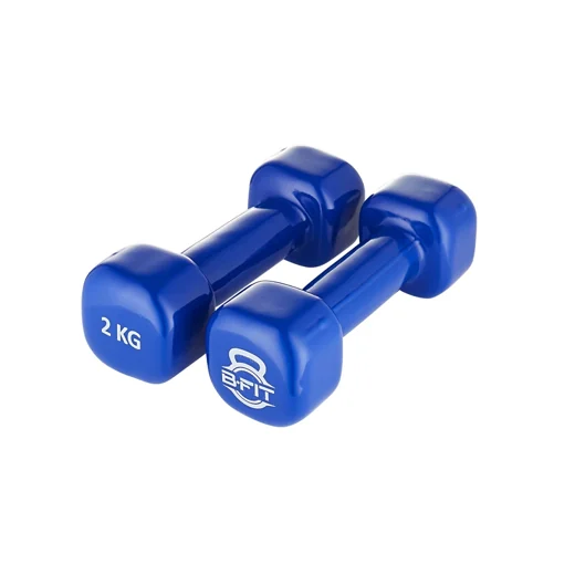 Vinyl Square shape Dumbbell 2 Kg. Pair Packing