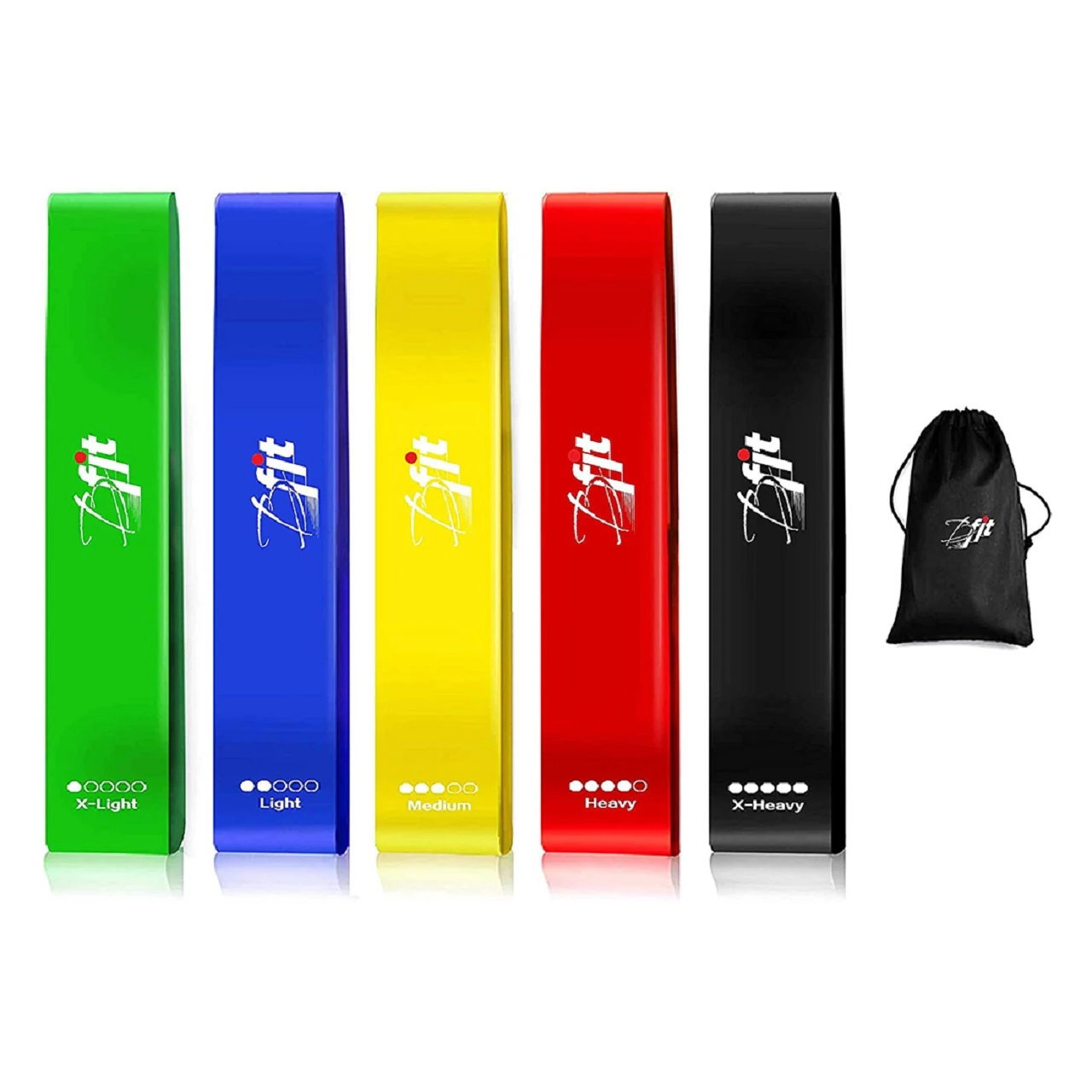 Resistance Loop Exercise Bands Set of 5 Fitness Bands Perfect — product image 1
