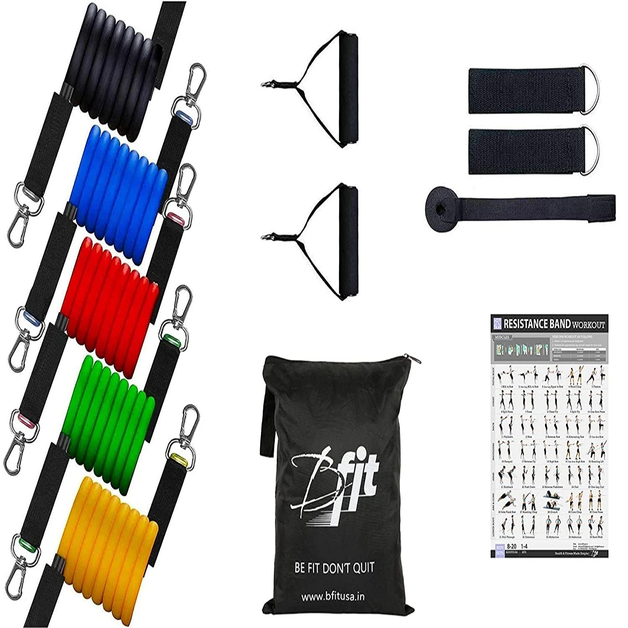 11 Pcs Resistance Bands Set — product image 1